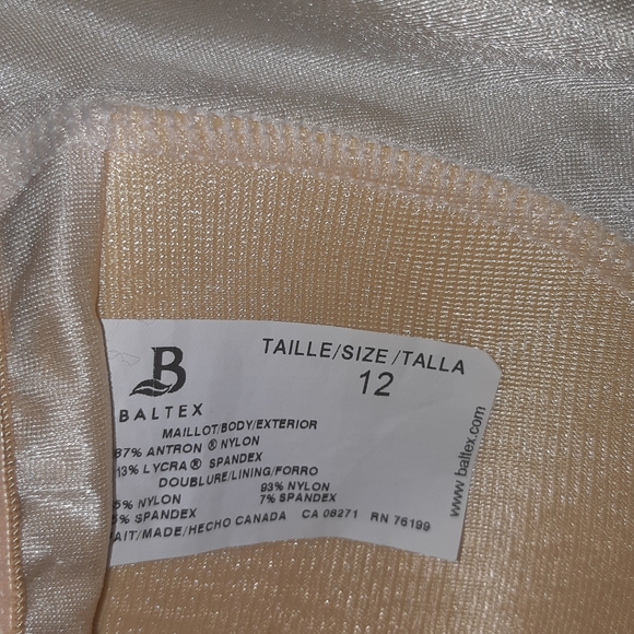 Baltex vintage one piece swimwear Size 12 - Picture 10 of 15